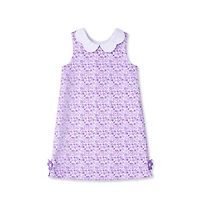 Florence Eiseman Toddler Girls Printed Pique Dress with Flowers