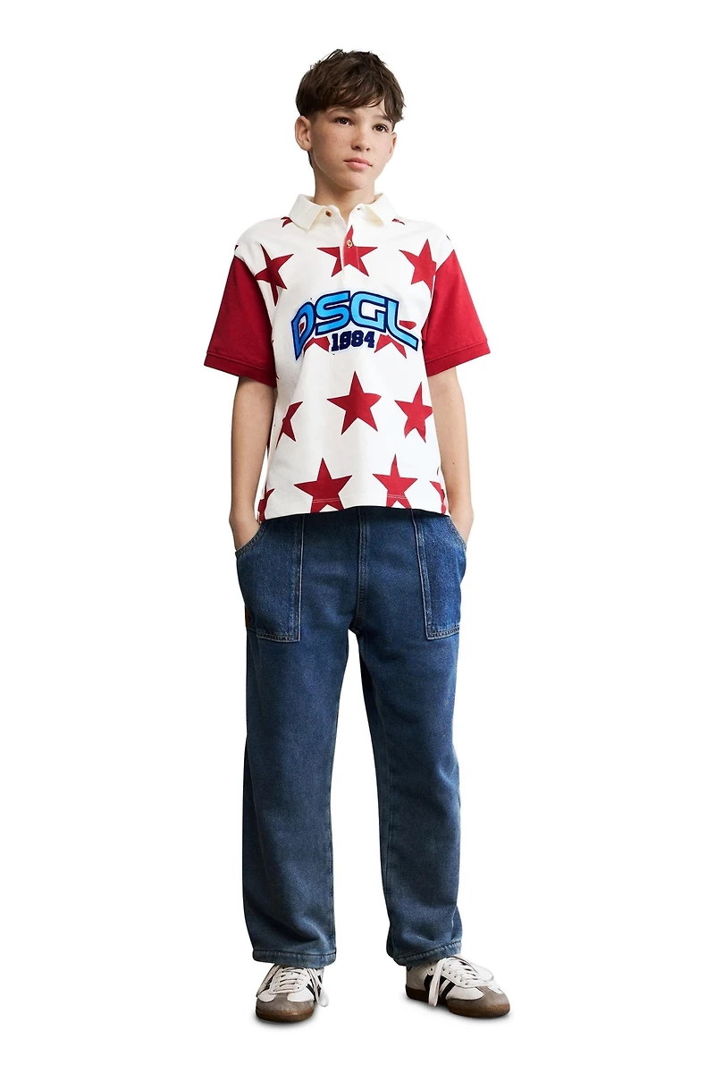 Desigual Boys Boys's Logo star polo