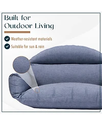 LeisureMod 2-Person Polyester Cushions for Swing Chairs and Hammocks