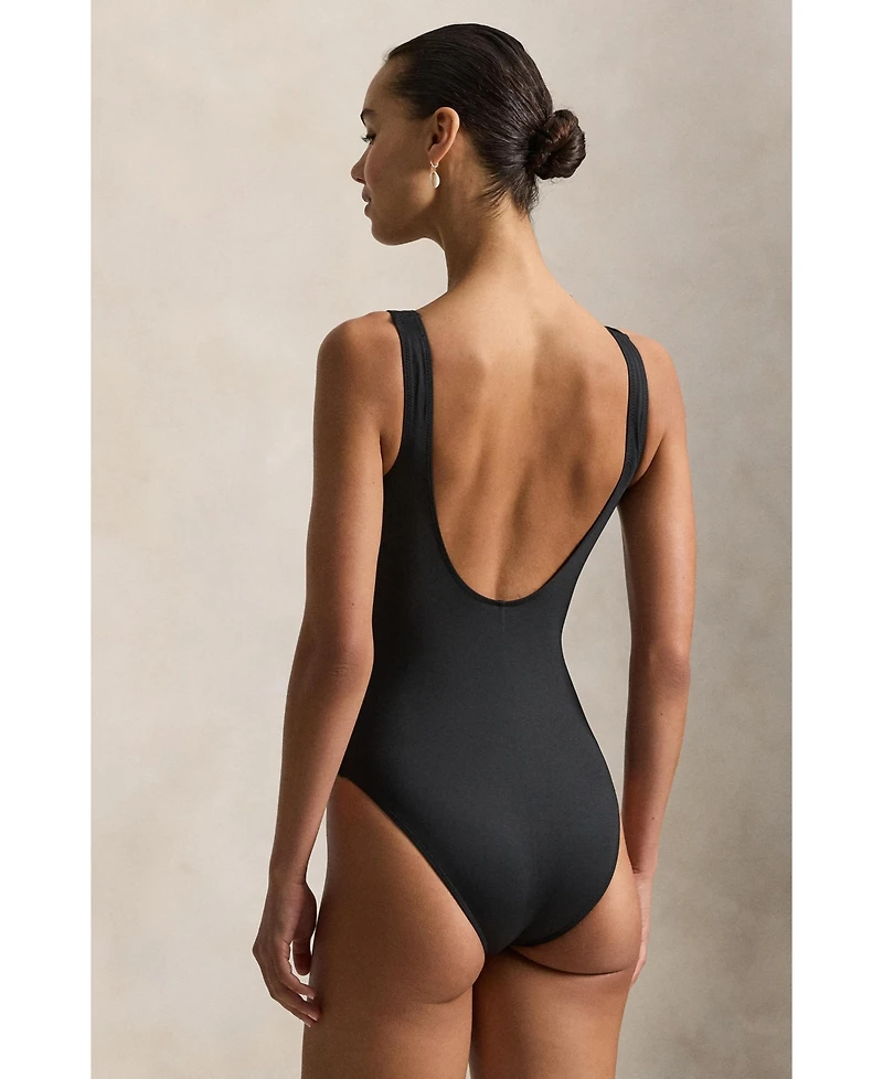 Polo Ralph Lauren Women's Scoopback Tank One-Piece Swimsuit