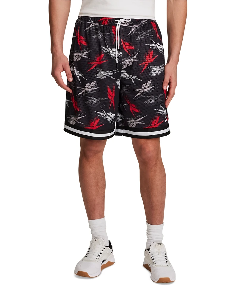 Reebok Men's Basketball Printed Mesh Shorts