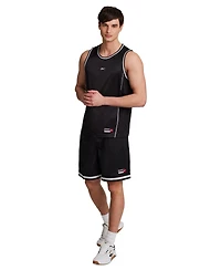 Reebok Men's Polyester Basketball Jock Tag Mesh Tank Top T-shirt