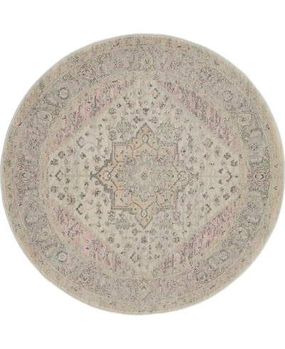 Long Street Looms Peace PEA06 5'3" Round Area Rug