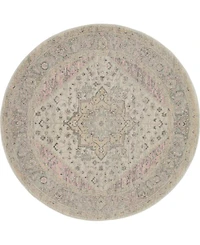 Long Street Looms Peace PEA06 5'3" Round Area Rug
