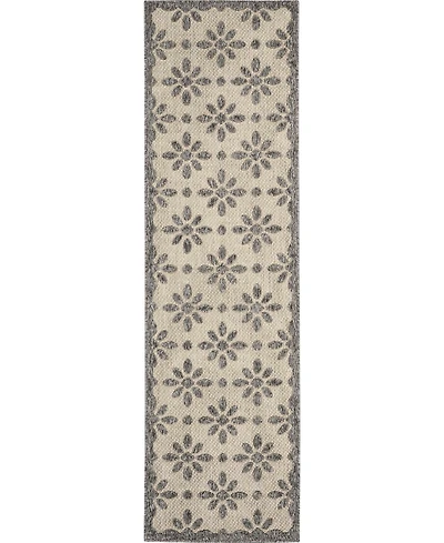 Nourison Home Cozumel CZM03 Cream 2'2" x 7'6" Runner Rug