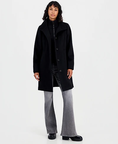 Calvin Klein Women's Knit Bibbed Walker Coat