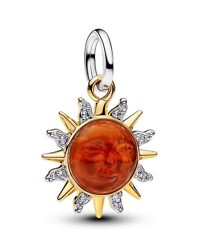 Pandora Swirling Sun Two-Tone Dangle Charm
