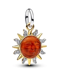 Pandora Swirling Sun Two-Tone Dangle Charm