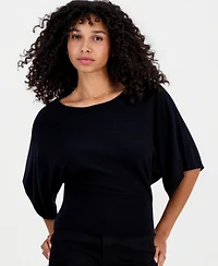 Hooked Up by Iot Juniors' Slouchy Wide-Sleeve Sweater