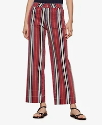 Sanctuary Petite Cotton-Blend Mariner Wide-Leg Jeans