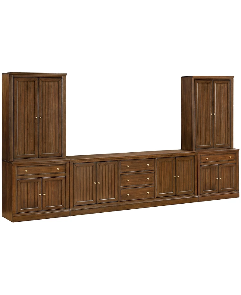Amren 85" Wood 4-Door Console