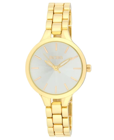 Bcbg Women's Quartz Round Gold Stainless Steel Watch 32mm