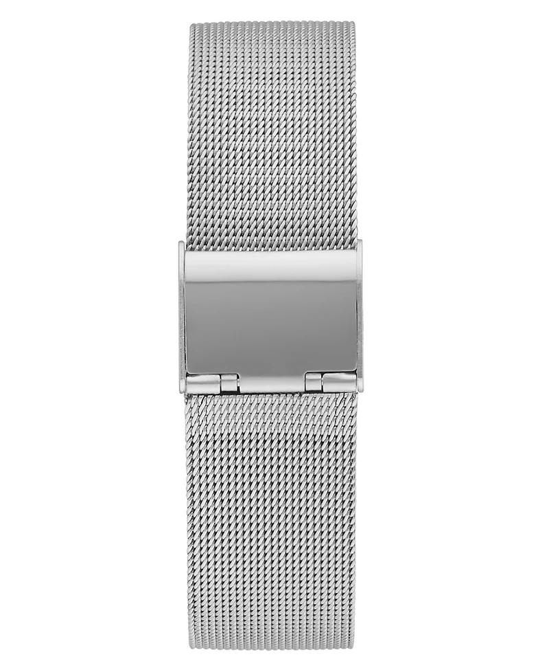 Bcbg Women's Quartz Rectangle Silver Stainless Steel Watch 23mm