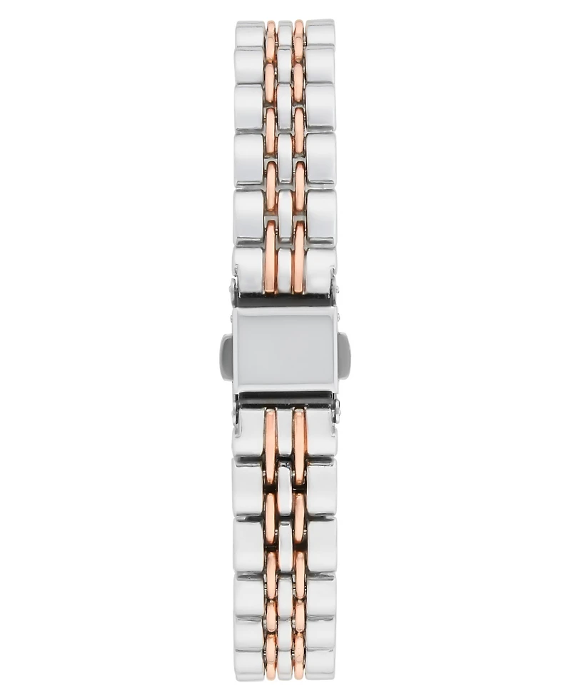 Bcbg Women's Quartz Rectangle Two-Tone Stainless-Steel Watch 21mm