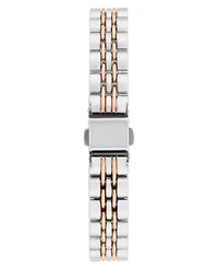 Bcbg Women's Quartz Rectangle Two-Tone Stainless-Steel Watch 21mm