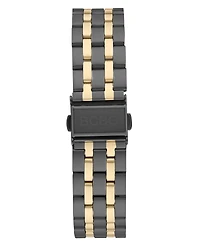Bcbg Women's Quartz Rectangle Black Stainless Steel Watch 22mm