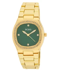 Bcbg Women's Quartz Round Gold Stainless Steel Watch 33mm