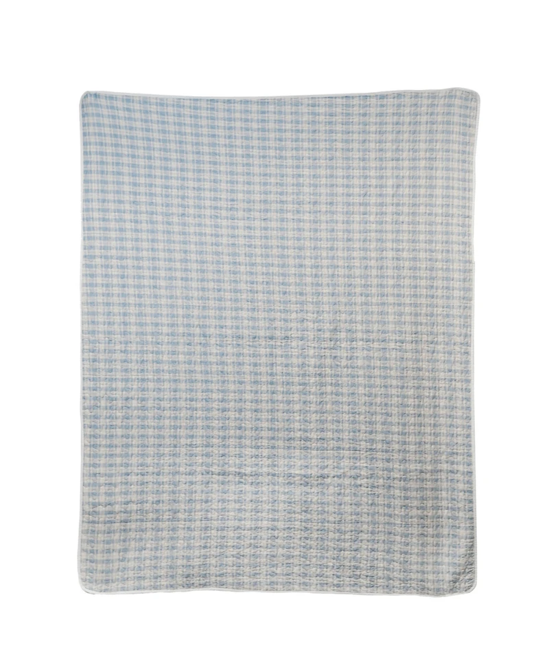 Donna Sharp Slate Cobblestone Cotton Reversible Throw, 50" x 60"