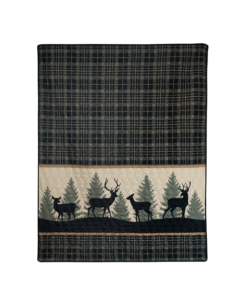 Donna Sharp Deer Walk Reversible Throw, 50" x 60"