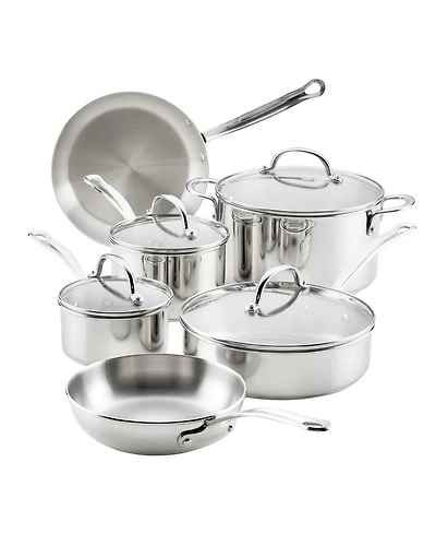 Farberware Stainless Steel Millennium Induction 10-Piece Cookware Set