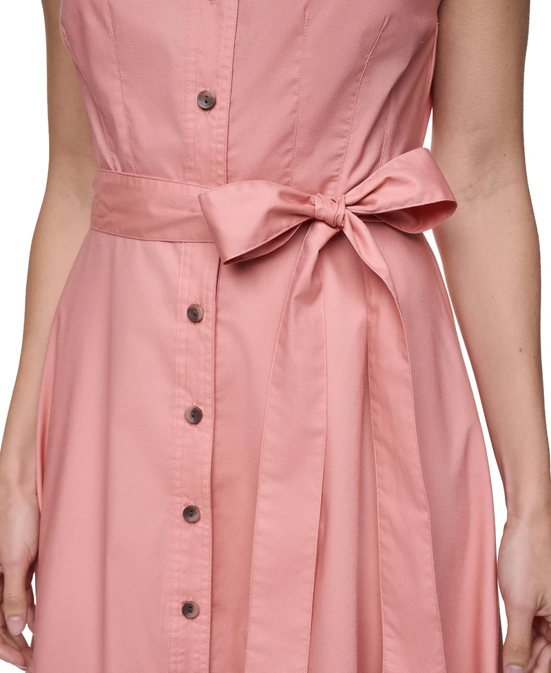 Calvin Klein Women's Collared Midi Shirt Dress
