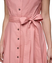 Calvin Klein Women's Collared Midi Shirt Dress