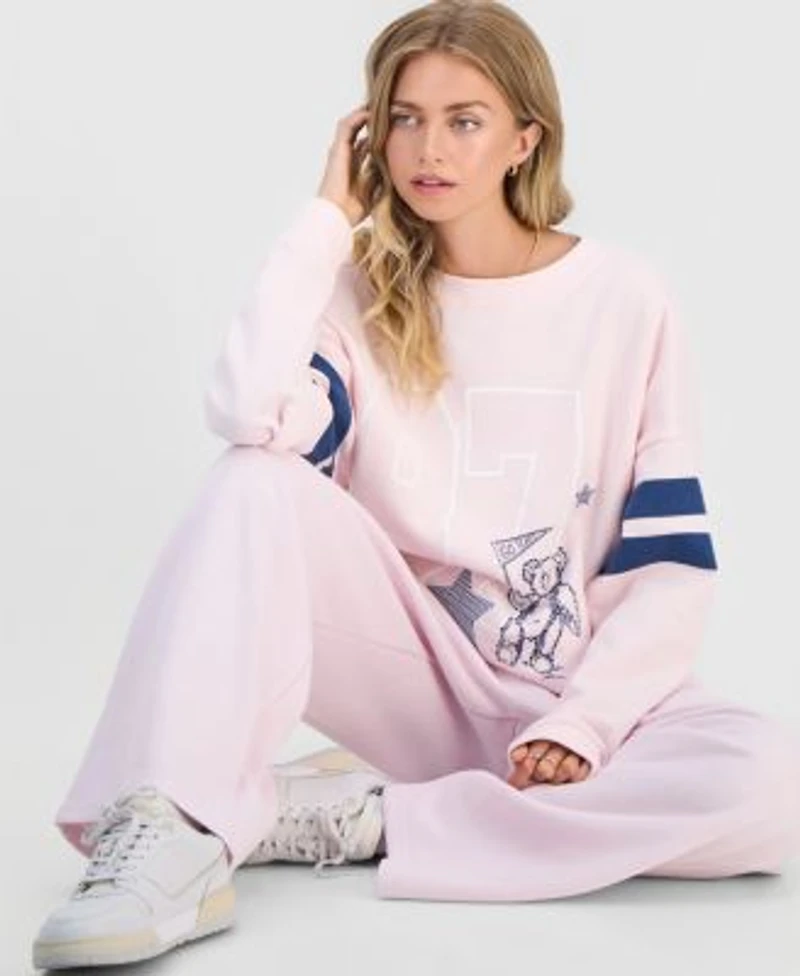 Rebel Veil Juniors Embellished Crewneck Sweatshirt Madden Girl Juniors Wide Leg Sweatpants