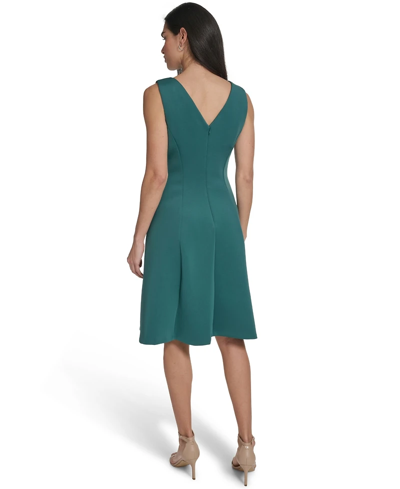 Calvin Klein Petite Seamed Fit & Flare Dress