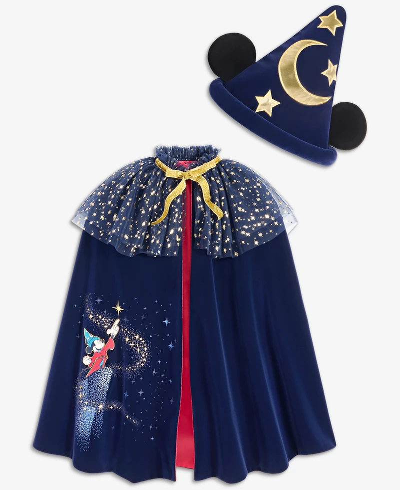 Disney | Macy's Sorcerer's Apprentice Mickey 2-Piece Reversible Cape Costume Set, Macy's Exclusive