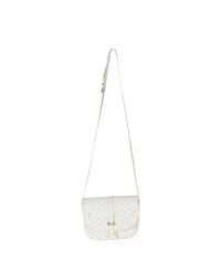 Pre-Owned Goyard White Goyardine Canvas Belvedere Ii Pm