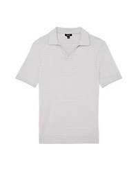Reiss Men's Reury Open Collar Textured Polo Shirt
