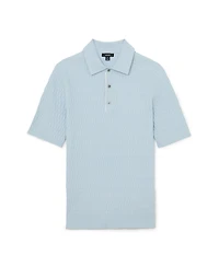 Reiss Men's Era Half Button Textured Polo Shirt