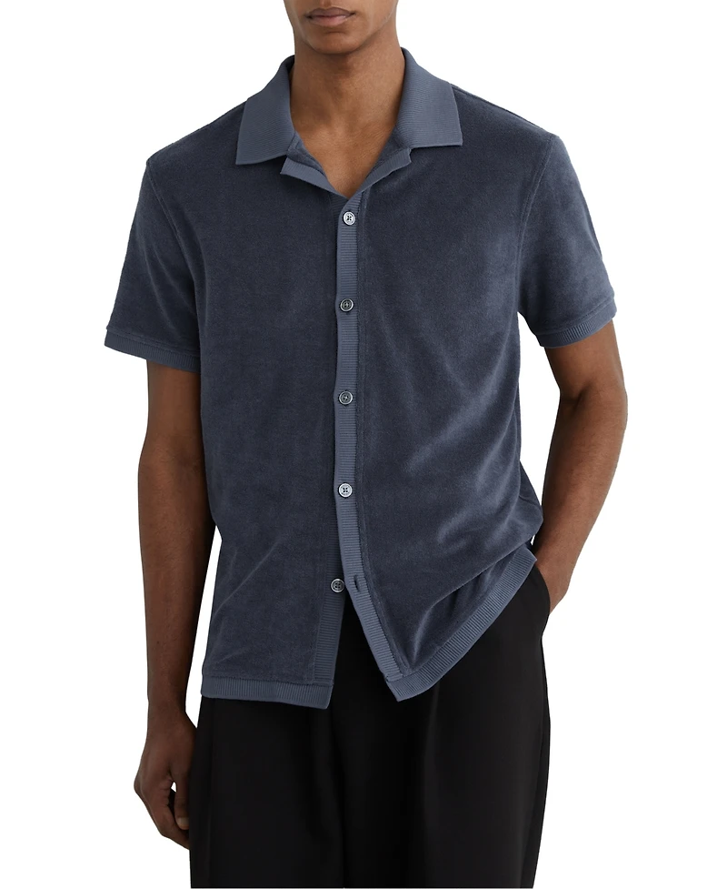 Reiss Men's Eden Toweling Shirt