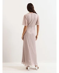 Phase Eight Women's Dorinda Metallic Twist Front Maxi Dress