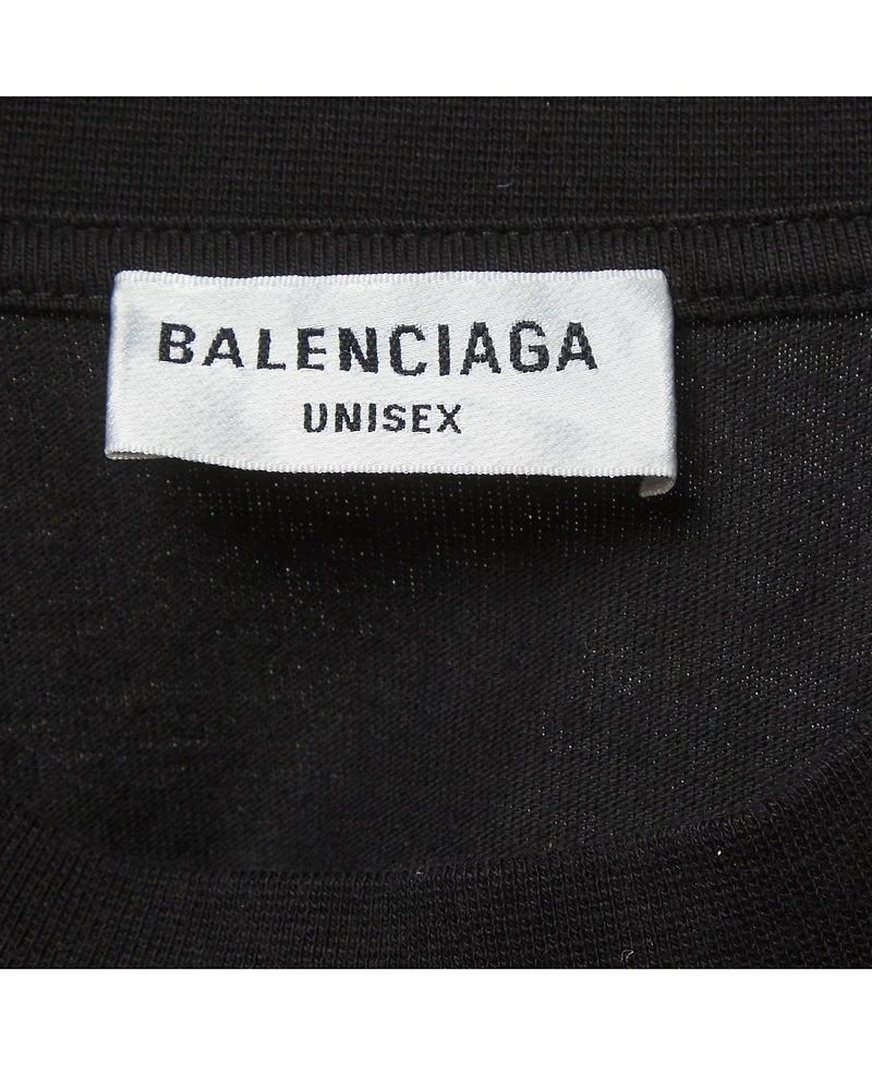 Pre-Owned Balenciaga Women's Unisex Bb Rhinestone Jersey T-Shirt