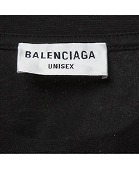 Pre-Owned Balenciaga Women's Unisex Bb Rhinestone Jersey T-Shirt