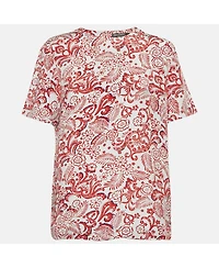 Pre-Owned Balenciaga Women's Floral Print Silk Blouse