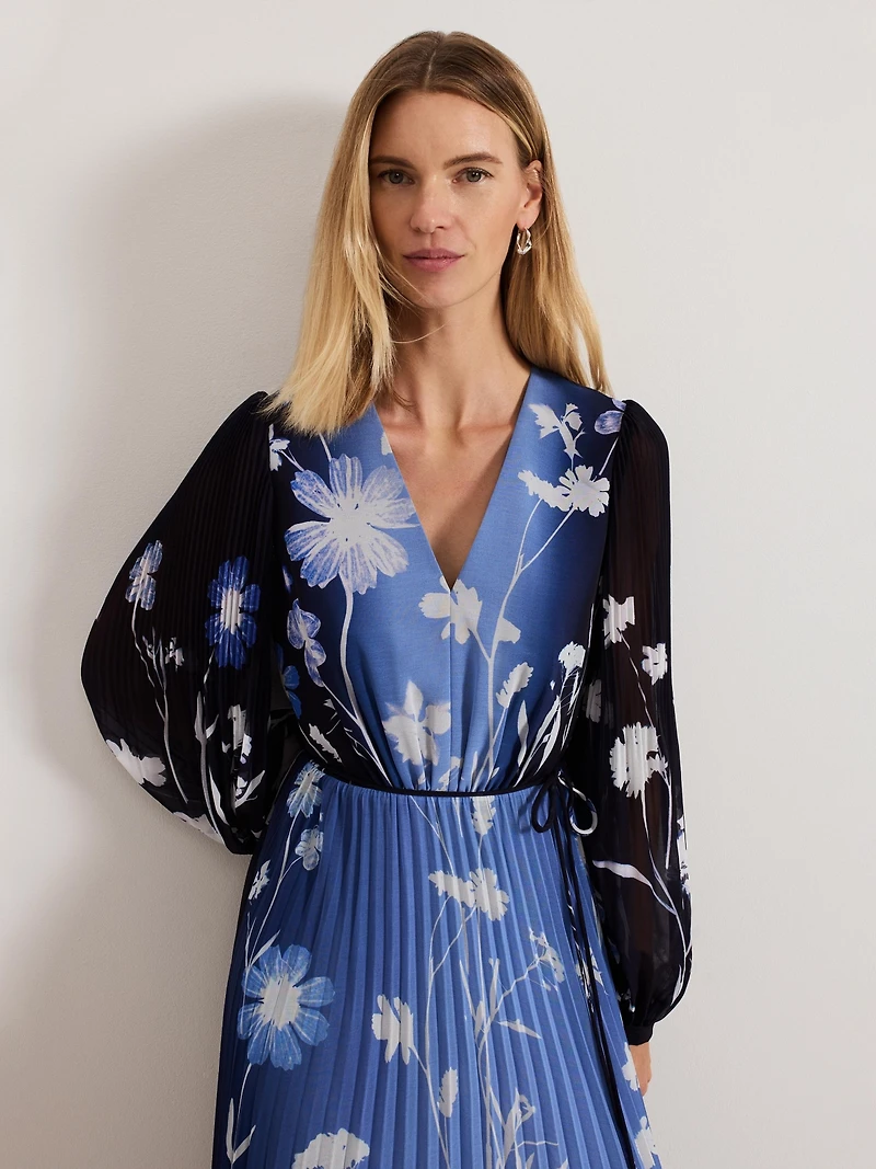 Phase Eight Women's Annie Pleated Floral Maxi Dress