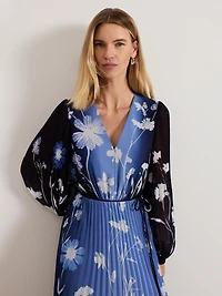 Phase Eight Women's Annie Pleated Floral Maxi Dress