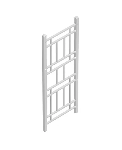 Dura-Trel Wellington 28 x 75 Inch Pvc Vinyl Outdoor Garden Patio Trellis