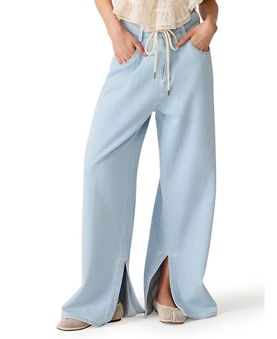 Steve Madden Women's Maycen Mid-Rise Wide Leg Pants