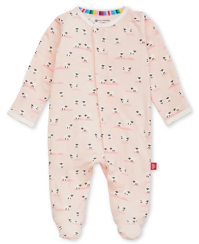 Magnetic Me Baby Girls' Baa Long-Sleeve Coverall