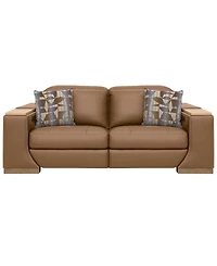 Holtman 2-Piece Leather Sectional Sofa with 2 Power Recliners