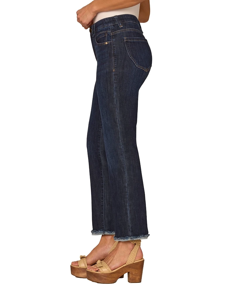 Democracy Petite Itty Bitty High-Rise Cropped Jeans