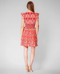 julia jordan Women's Smocked Waist Pull-On Short Dress