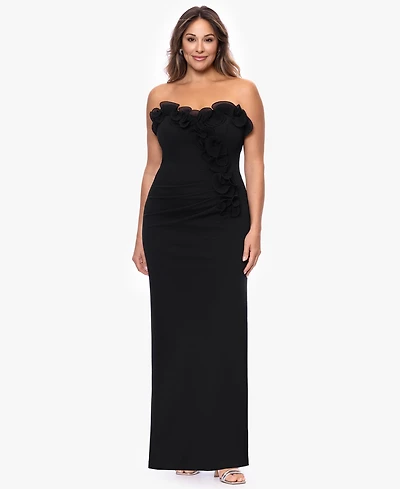 Xscape Plus-Size Strapless Sweetheart Ball Gown