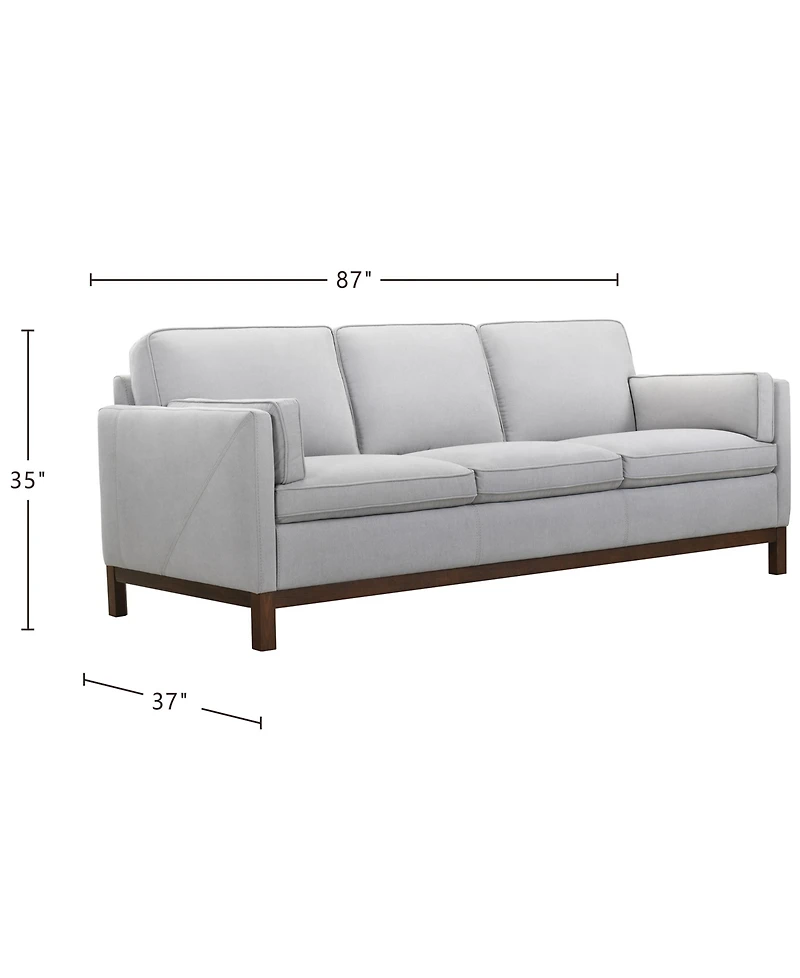 Virton 87" Fabric Track Arm Sofa