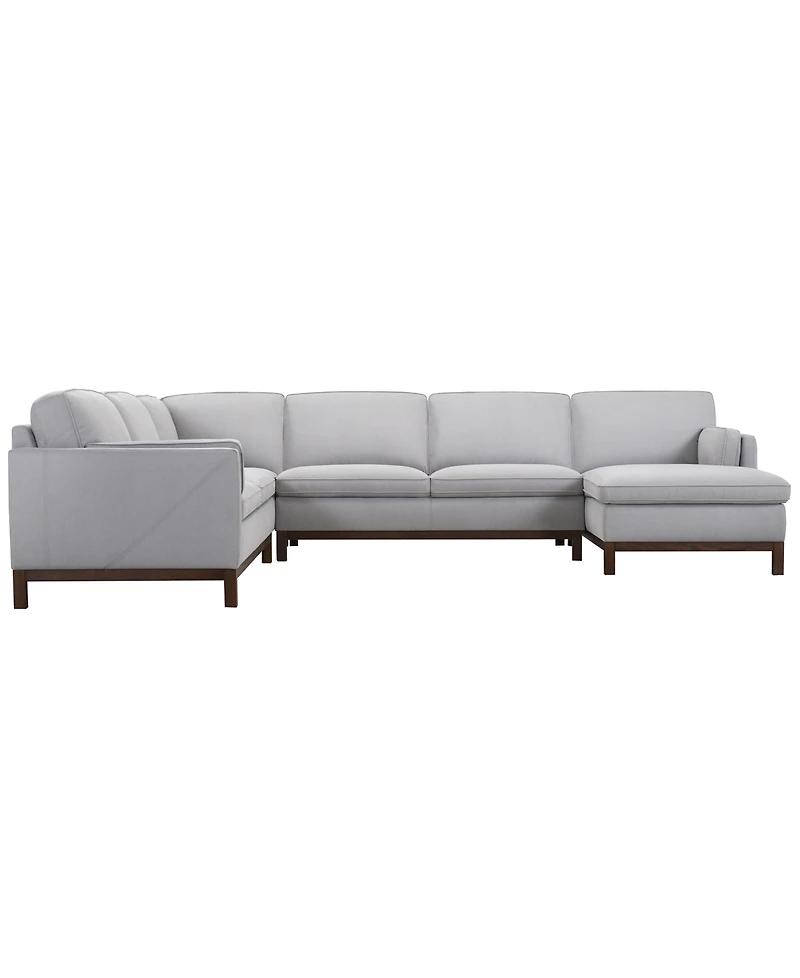 Virton 4-Piece Fabric Chaise Sectional Sofa