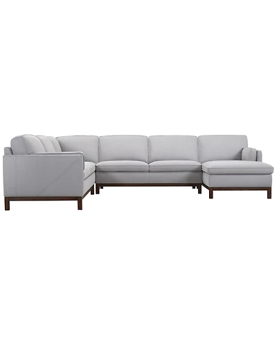 Virton 4-Piece Fabric Chaise Sectional Sofa