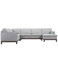 Virton 4-Piece Fabric Chaise Sectional Sofa
